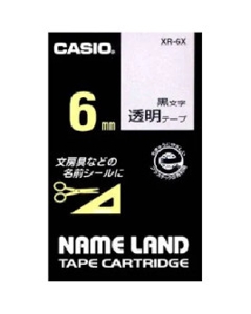 ネームランド透明テープ 6mm 4971850123576