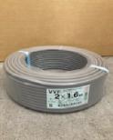 電線 VVFケーブル 1.6mm×2芯 100ｍ巻（灰色） 4560273650013
