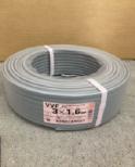 電線 VVFケーブル 1.6mm×3芯 100ｍ巻（灰色） 4560273650044