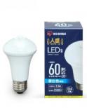 LED電球 人感センサー付 E26 60形相当 昼白色 4967576432832