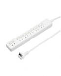 6個口節電タップ1ｍ ホワイト 4966307287345