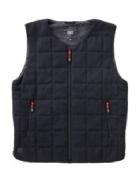 ツイード調ヒートベスト XLサイズ ネイビー 4967576569903