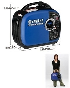 1.6kVA 防音型 インバータ発電機 4997789160017