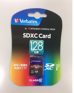 Verbatim(バーベイタム） SDXCカード 128GB UHS-I対応 Class10 4991348071943