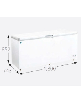 地域限定 エスキュービズム チェスト型冷凍庫 上開き 98L WFR-C1100 