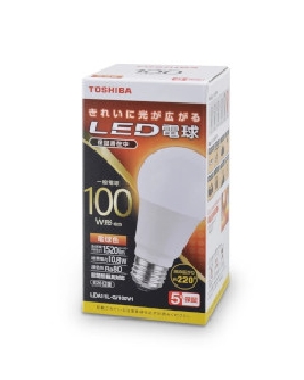 LED電球一般電球形 100W形相当(電球色・E26口金) 4580625137276
