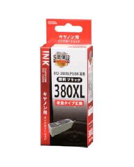 キヤノン互換インク 増量タイプ BCI-380XLPGBK（ブラック×１） 4971275143388