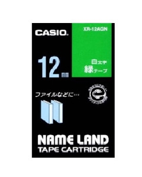 ネームランドテープ 白文字12mm 4971850153566