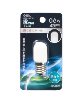 ＬＥＤナツメ球（装飾用/0.8W/48lm/昼白色/T20/E17） 4971275646230