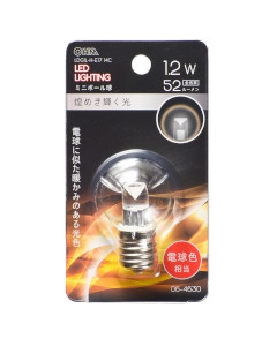 ＬＥＤミニボール球（装飾用/1.2W/52lm/クリア電球色/G30/E17） 4971275646308