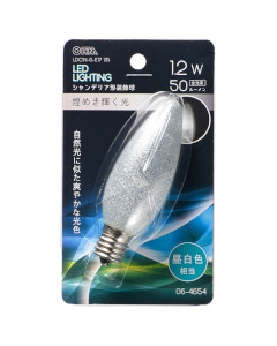 ＬＥＤシャンデリア形（装飾用/1.2W/50lm/銀(昼白)色/C32/E17） 4971275646544