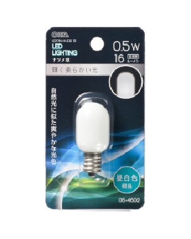 LEDナツメ球（装飾用/0.5W/16lm/昼白色相当/T20/E12） 4971275646025