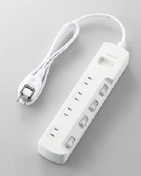 省エネタップ 個別スイッチ 4個口 1m 4953103456754
