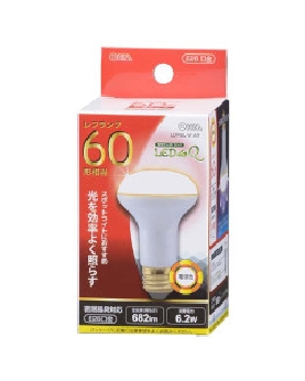 ＬＥＤ電球 レフランプ形（60形相当/682lm/電球色/E26/配光角150°/密閉形器具対応） 4971275607712