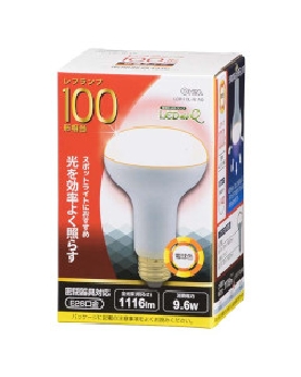 ＬＥＤ電球 レフランプ形（100形相当/1116lm/電球色/E26/配光角140°/密閉形器具対応） 4971275607910