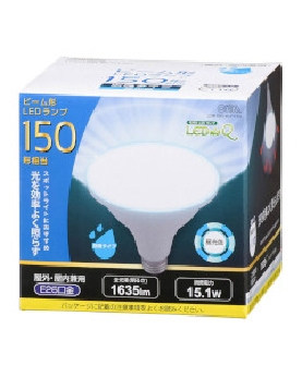 ＬＥＤ電球 ビームランプ形 広角（150形相当/1635lm/昼光色/E26/防雨タイプ） 4971275634183