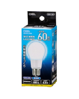 ＬＥＤ電球（60形相当/Ra85/880lm/昼光色/E26/全方向配光310°/密閉形器具対応） 4971275637603