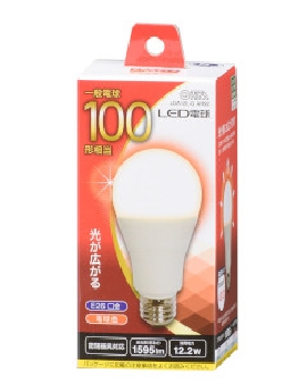 ＬＥＤ電球（100形相当/1595lm/電球色/E26/広配光210°/密閉器具対応） 4971275609907