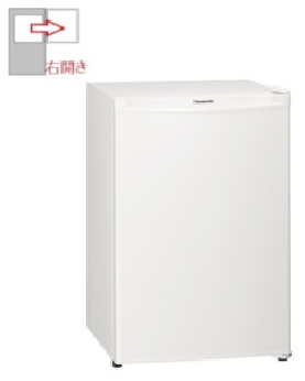 【右開き】75L パーソナルノンフロン冷蔵庫(直冷式) 4549980421536