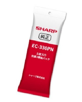 シャープ クリーナー用 純正紙パック 3層紙袋 （5枚入り）4550556112512