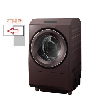 【左開き】ドラム式洗濯乾燥機 洗濯12kg 乾燥7kg 4904530119781