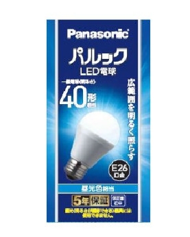 LED電球 4.2W（40形相当/昼光色相当） 4549980649664