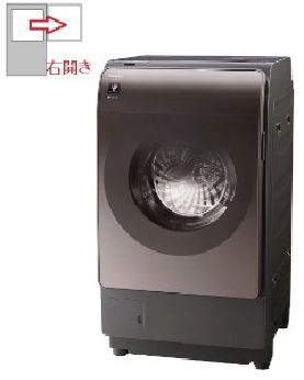 【右開き】プラズマクラスタードラム式洗濯乾燥機 洗濯容量12kg 乾燥容量6kg 4550556136051