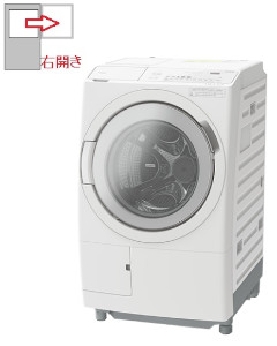 【右開き】ドラム式洗濯乾燥機 洗濯容量12kg 乾燥容量6kg 4549873197197