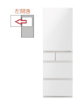 【左開き】冷蔵庫 5ドア 406L 4549980747353