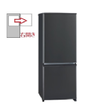 【右開き】冷蔵庫  2ドア 146L 4902901006203