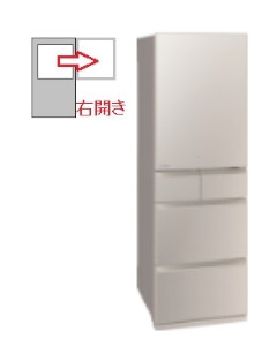 【右開き】冷蔵庫 5ドア 451L 4902901985416