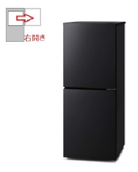 【右開き】2ドア 冷凍冷蔵庫 153L 4967576735186
