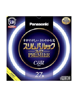 【5本セット】丸形スリム蛍光灯 27形（クール色） 4549980595633