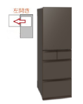 【左開き】冷蔵庫 5ドア 451L 4902901006869