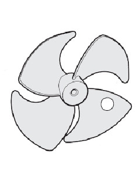 純正部品 扇風機用羽根 1001000015011448