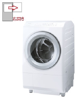 【右開き】ドラム式洗濯乾燥機 洗濯12kg 乾燥7kg 4904530136160