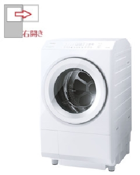 【右開き】ドラム式洗濯乾燥機 洗濯12kg 乾燥7kg 4904530136634