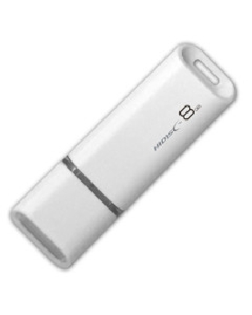 HIDISC USB 2.0 フラッシュドライブ 8GB 白 キャップ式 4984279231883