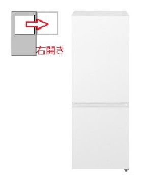【右開き】180L 2ドア 冷蔵庫 4550719035092